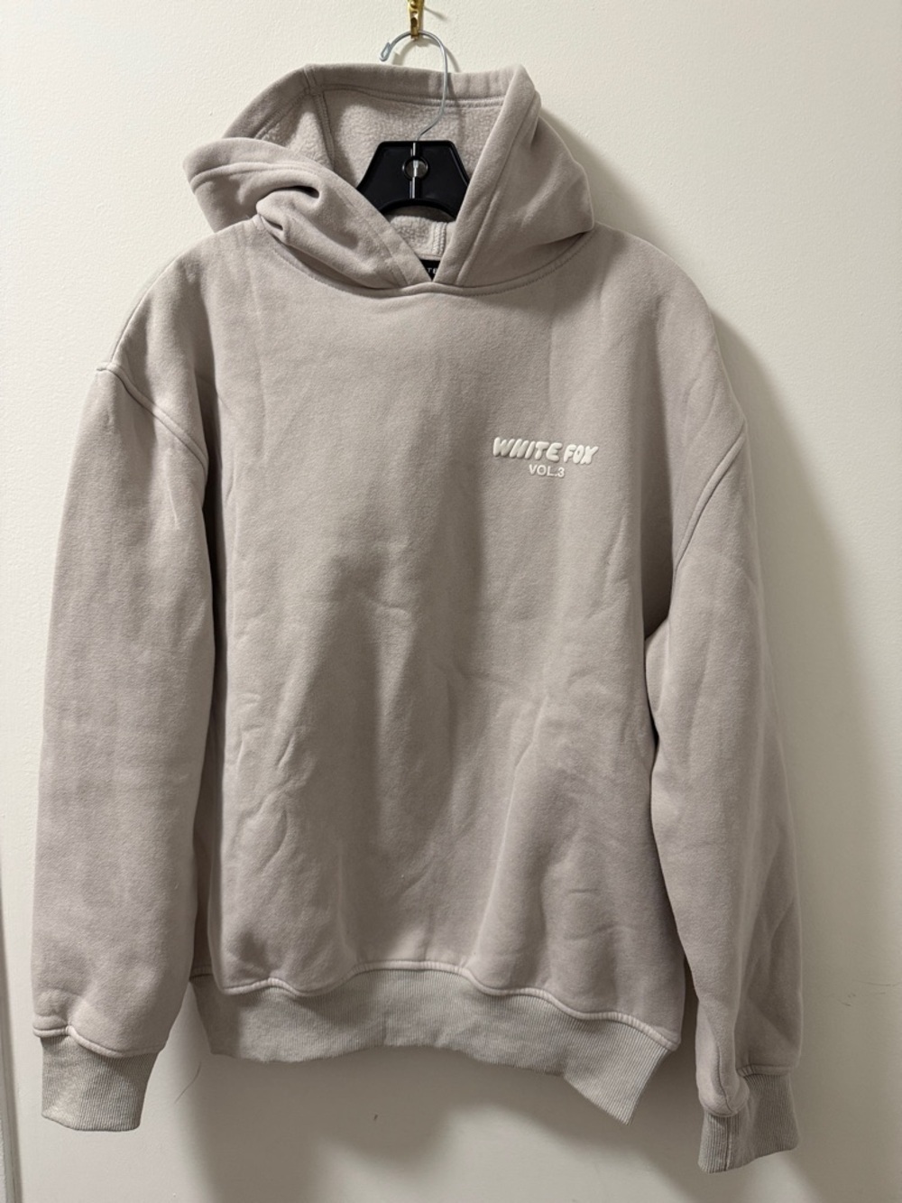 White Fox Boutique “Pebble” Volume 3 Hoodie. Light Gray. Size XS/S.